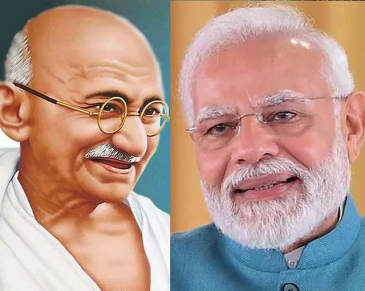 mahatma gandhi and modi