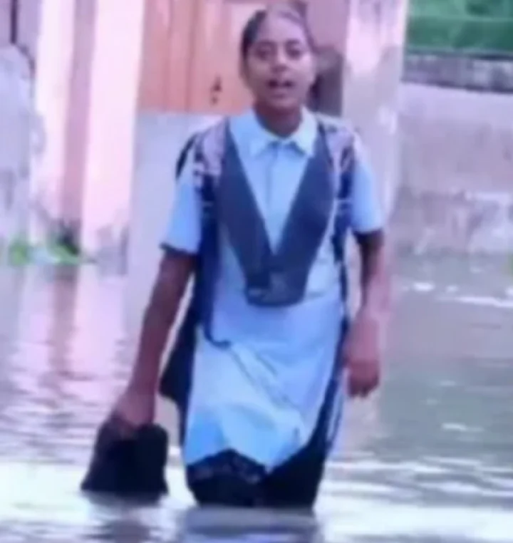 Sikar Girl student exposed claims of development in area