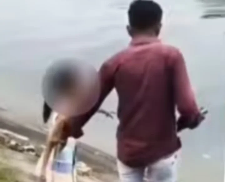 Father drowned in front of innocent daughter