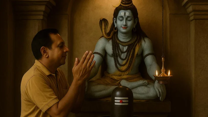 reason behind thrice clapping before shivling