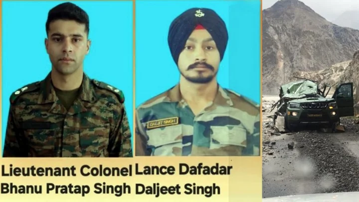 Stone fell on army vehicle in Galwan Ladakh