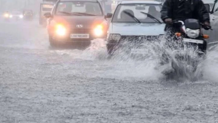 Due to heavy rains in Rajasthan many rivers are in spate