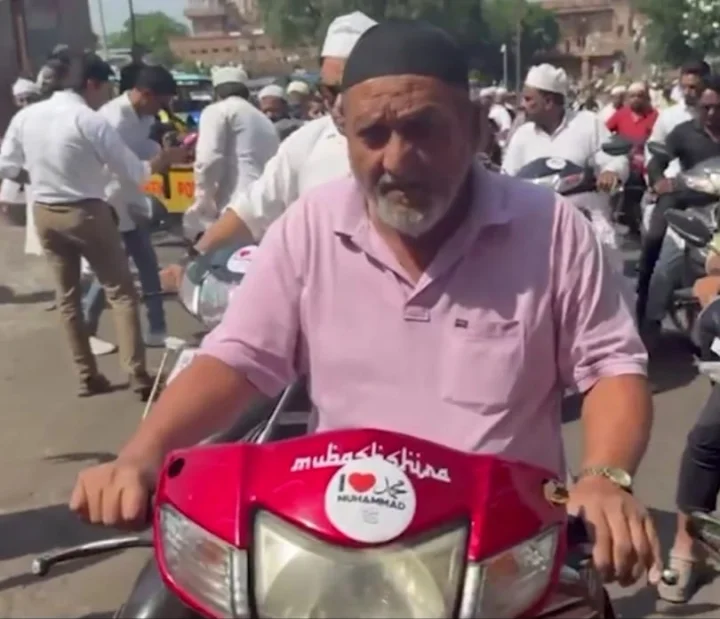 I Love Mohammad posters seen outside Bhopal mosque