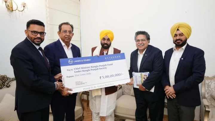 Punjab flood relief: Chief Minister Bhagwant Singh Mann and L&T provide assistance to flood victims