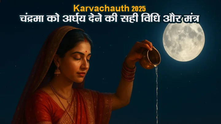 karva chauth par chandra uday