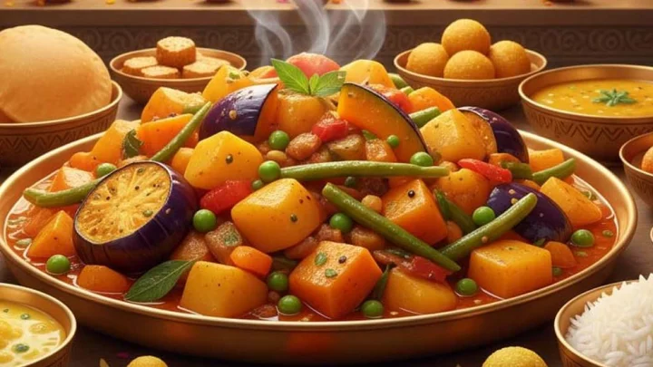 Annakut vegetable गोवर्धन पूजेनिमित्त बनवली जाणारी खास पाककृती अन्नकुट भाजी