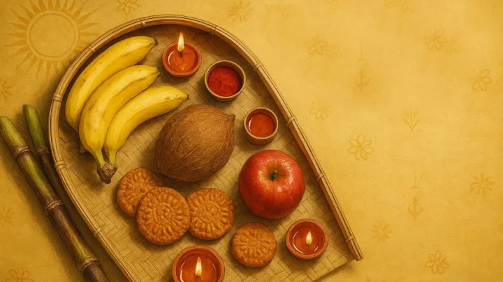 Traditional Chhath Puja food items