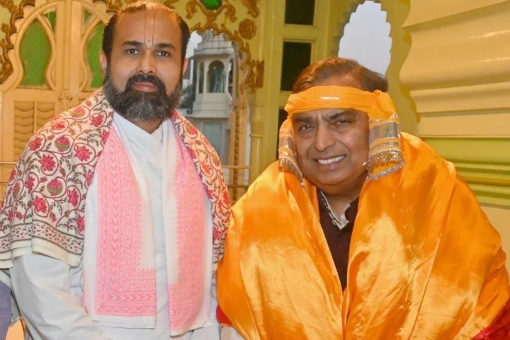 Reliance Industries Chairman Mukesh Ambani's Nathdwara visit