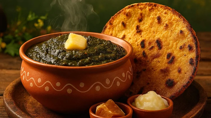 Sarson Ka Saag Makki Ki Roti