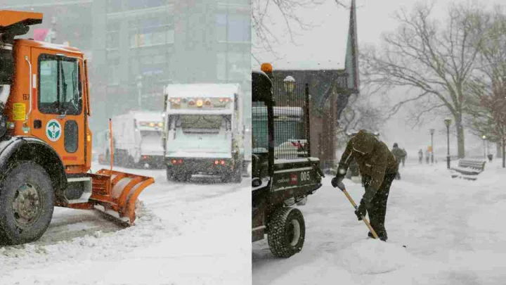 snow storm in 18 states of USA