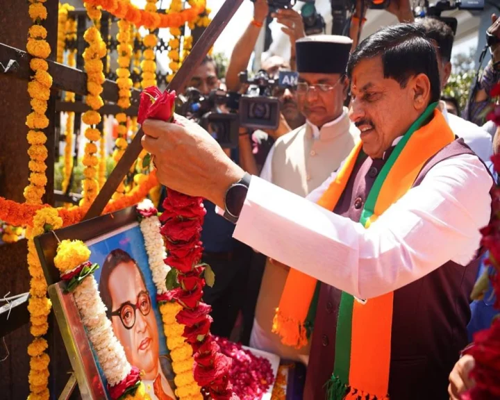 मुख्यमंत्री डॉ. मोहन यादव ने बाबा साहेब अम्बेडकर की जयंती पर पुष्पांजलि अर्पित कर किया नमन