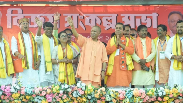  Chief Minister Yogi Adityanath's Election Rallies in West Bengal Assembly Constituencies