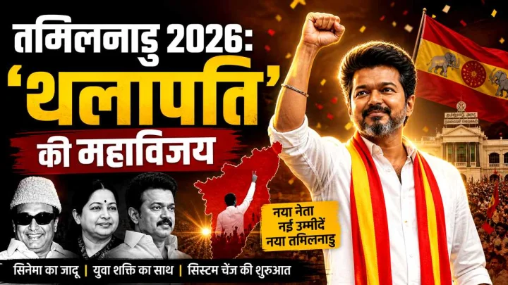 तमिलनाडु 2026: ‘थलापति’ की महाविजय, दक्षिण की राजनीति में सिनेमा का जादू फिर लौटा