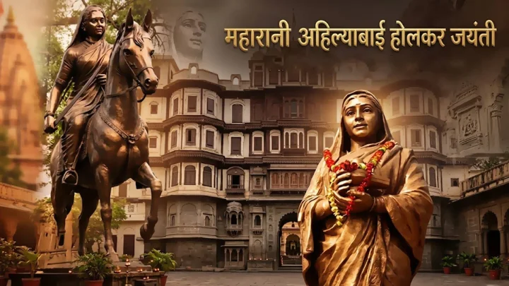  Portrait of the great warrior, skilled administrator and just ruler Lokmata Rani Ahilyabai Holkar