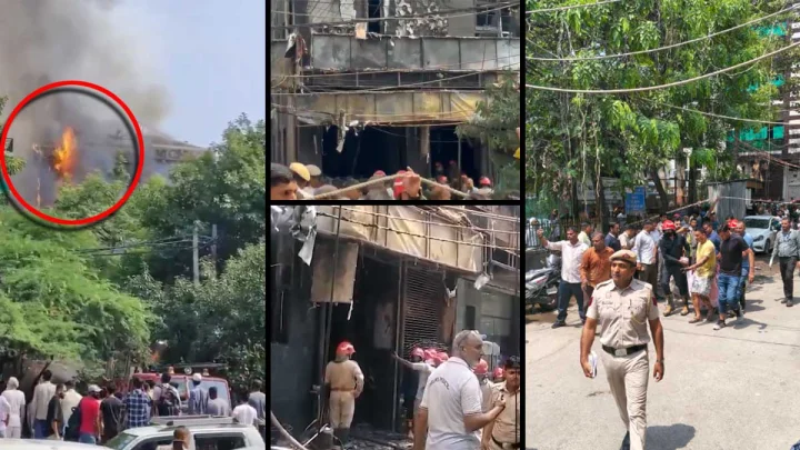 दिल्लीतील मालवीय नगरमध्ये रेस्टॉरंटला  भीषण आग, २१ जणांचा होरपळून दुर्देवी मृत्यू