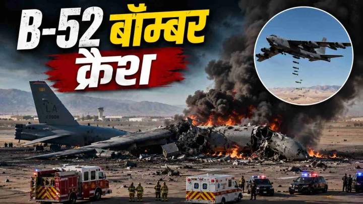 टेकऑफ के कुछ ही सेकंड बाद आग का गोला बना अमेरिकी B-52 बॉम्बर, कैलिफोर्निया में 8 लोगों की दर्दनाक मौत