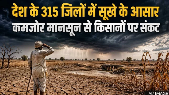 अल-नीनो और कमजोर मानसून से देश के 315 जिलों में सूखे की आहट, कम बारिश ने बढ़ाई किसानों की चिंता
