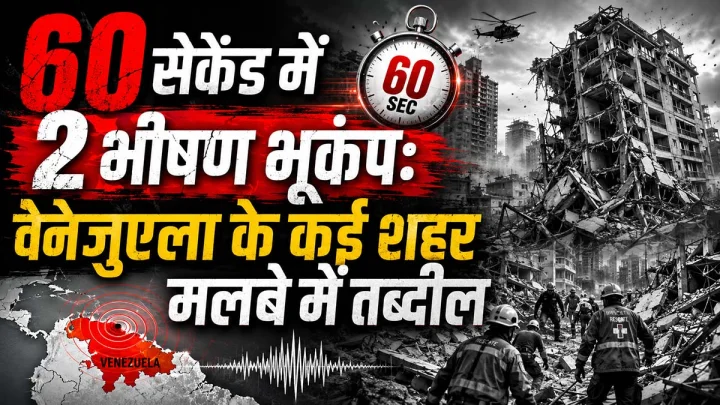 60 सेकेंड में 2 भीषण भूकंप: वेनेजुएला के कई शहर मलबे में तब्दील, हजारों के दबे होने की आशंका!