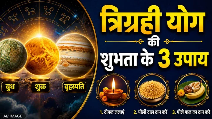 त्रिग्रही योग योग से 3 राशियों को होगा लाभ ही लाभ, मौका न चुकें 3 उपाय करें
