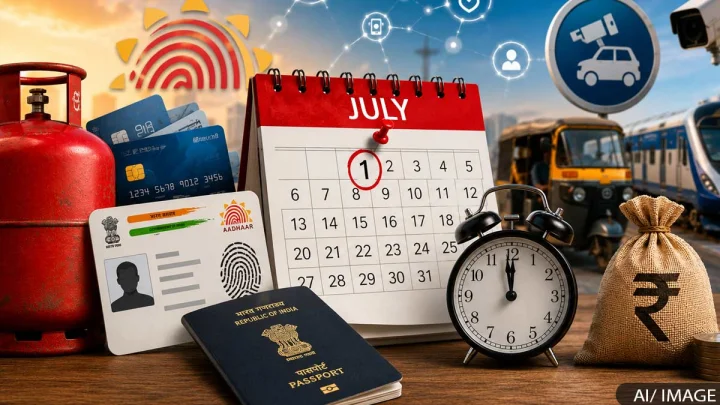 ITR, Aadhaar, Passport, EPFO के साथ ही 1 जुलाई से बदलेंगे 6 नियम, आप पर क्या होगा असर, जरूर पढ़ें