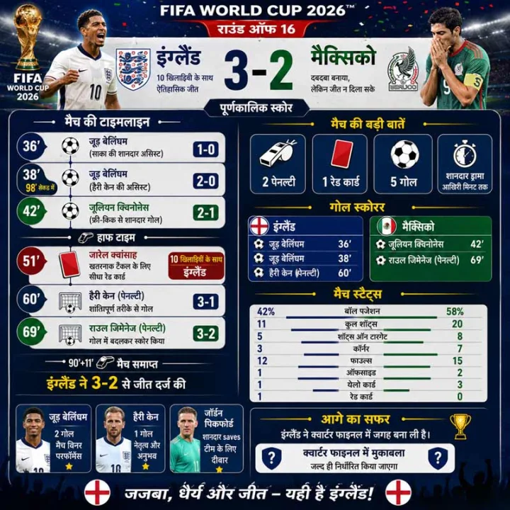 England Vs Mexico