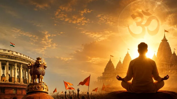 राजनीति और धर्म का मूल जीवन का अध्यात्म हैं!
