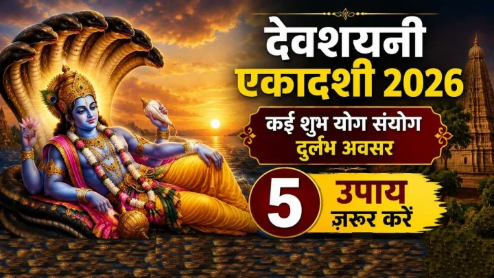 देवशयनी एकादशी 2026: कई शुभ योगों का दुर्लभ संयोग, ये 5 उपाय जरूर करें