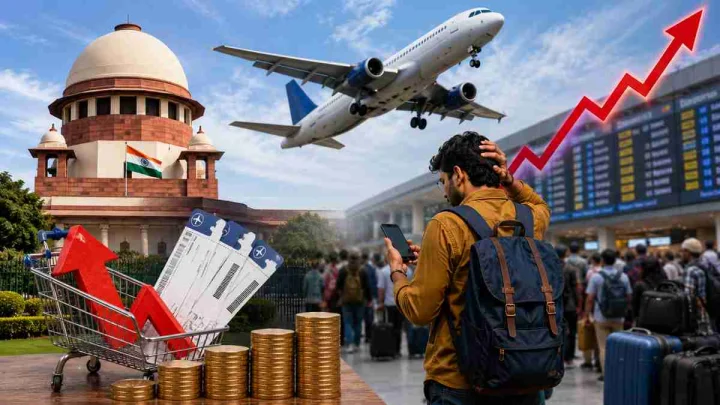 त्योहारों में महंगे हवाई टिकट पर सुप्रीम कोर्ट सख्त, केंद्र सरकार से 2 हफ्ते में मांगे नए एयरफेयर नियम