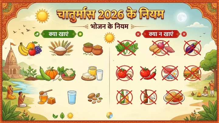 Chaturmas Fasting Rules: चातुर्मास में क्या खाएं और क्या नहीं, अपना लिए ये नियम तो होंगे 5 फायदे