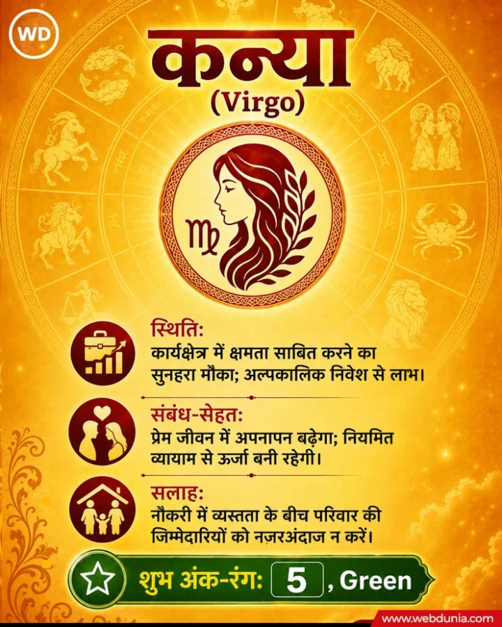 Virgo Weekly Horoscope 20 to 26 July 2026
