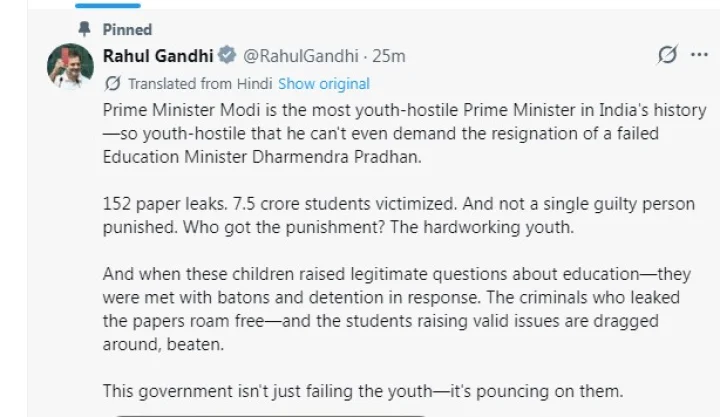 rahul gandhi tweet