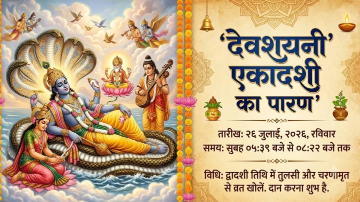 devshayani ekadashi parana time samay