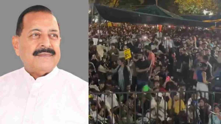 jitendra singh on jantar mantar protest.jpg