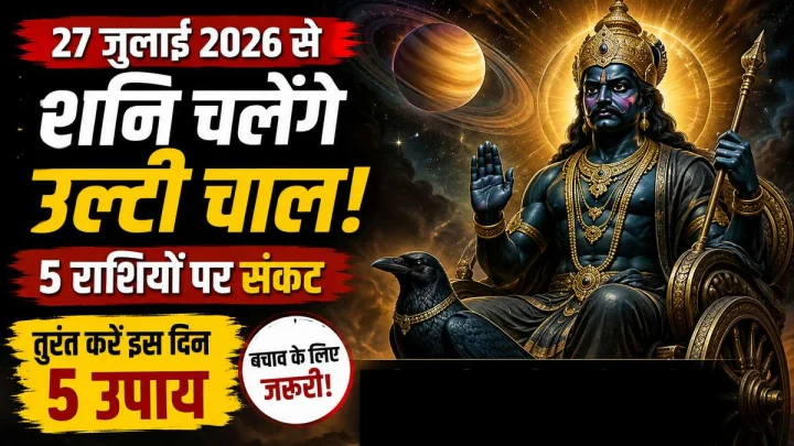 27 जुलाई से शनि की उल्टी चाल शुरू, 5 राशियों पर मंडराएगा संकट! बचाव के लिए जरूर करें ये 5 उपाय