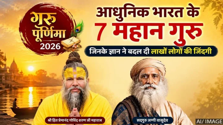 गुरु पूर्णिमा 2026: आधुनिक भारत के 7 महान गुरु, जिनके ज्ञान ने बदल दी लाखों लोगों की जिंदगी