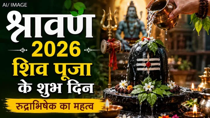 श्रावण मास 2026: इन शुभ दिनों में करें रुद्राभिषेक, शिव कृपा से पूरी होंगी मनोकामनाएं