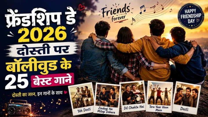 फ्रेंडशिप डे 2026: दोस्ती पर बॉलीवुड के 25 सदाबहार गाने, हर दोस्त को आएंगे पसंद