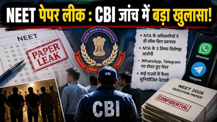 NEET पेपर लीक में बड़ा खुलासा! CBI का दावा- NTA के अधिकारियों ने ही लीक किए थे प्रश्नपत्र
