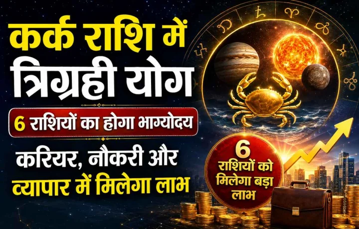 Astrology trigrahi yog in kark rashi