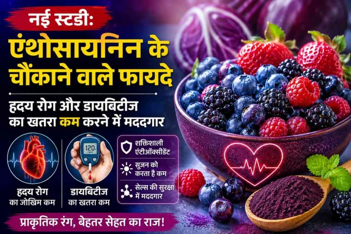 नई स्टडी: एंथोसायनिन से घट सकता है हृदय रोग और डायबिटीज का खतरा, जानिए कैसे नई स्टडी: एंथोसायनिन से घट सकता है हृदय रोग और डायबिटीज का खतरा, जानिए कैसे
