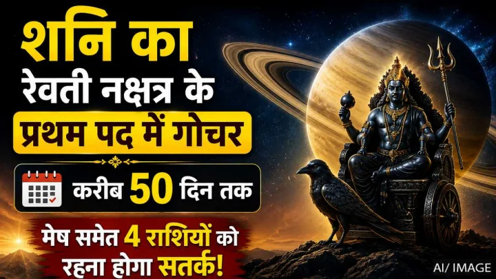 शनि की रेवती नक्षत्र में बदली चाल, मेष समेत 4 राशियों पर 50 दिन तक रहेगा असर; रहें सतर्क