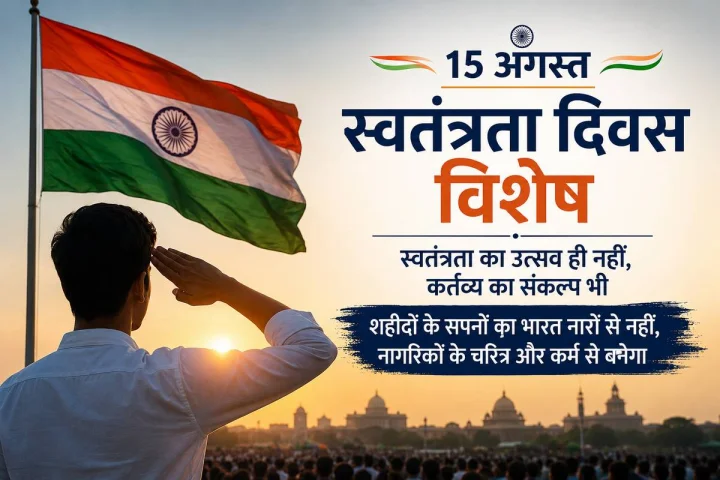 15 अगस्त विशेष: शहीदों के सपनों का भारत नारों से नहीं, हमारे चरित्र और कर्म से बनेगा