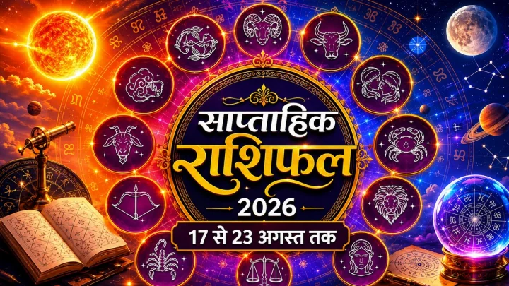 Weekly Horoscope: 17 से 23 अगस्त 2026 का राशिफल: जानें नौकरी, व्यापार, प्रेम और स्वास्थ्य का साप्ताहिक हाल