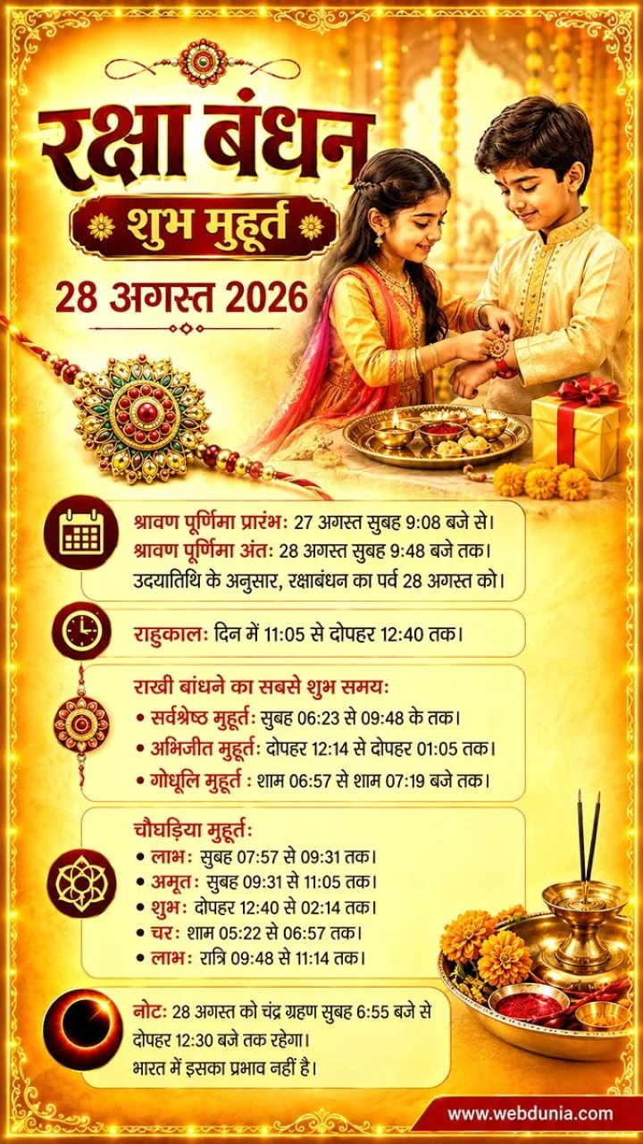 rakhi ka shubh muhurat 2026