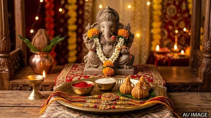 Lord ganesh rakhi raksha bandhan