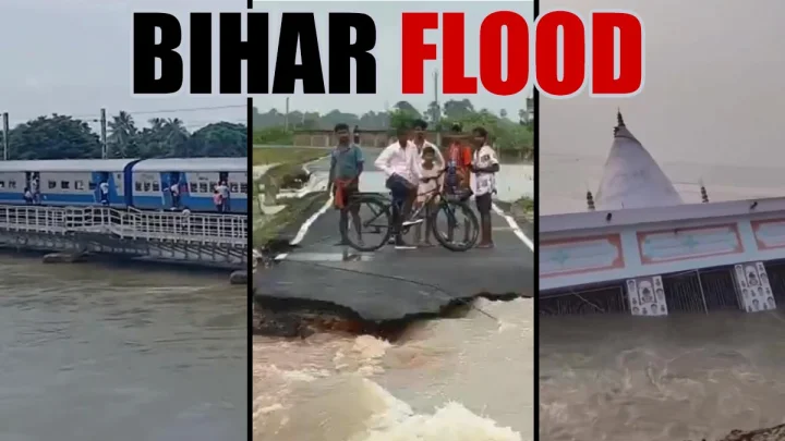 बिहार में बाढ़ का भयंकर रूप: 13 जिलों में 27 लाख लोग प्रभावित, कई नदियां खतरे के निशान से ऊपर