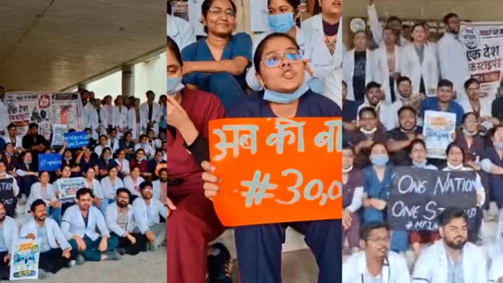 भोपाल में लाठीचार्ज के विरोध में इंदौर में डॉक्टरों का प्रदर्शन, 11 बजे बाद ओपीडी बंद, दोषियों को सस्पेंड करने पर अड़े