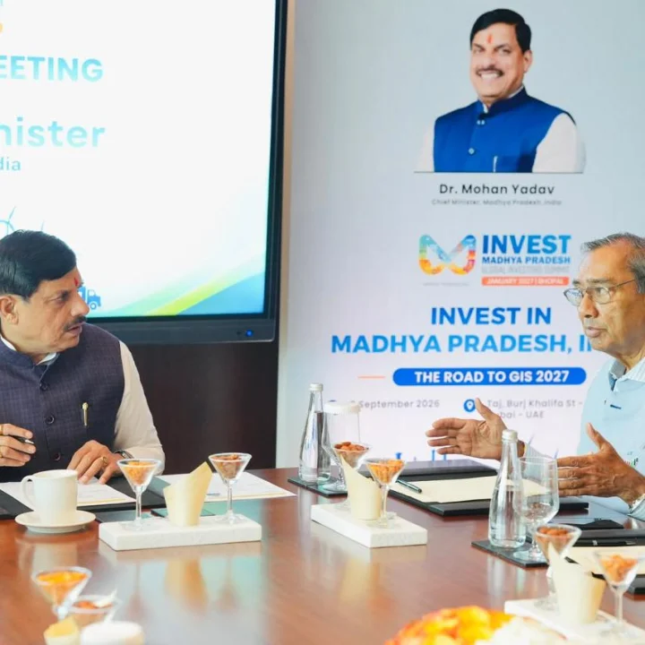 CM Dr. Mohan Yadav held a meeting with the President of the Sharaf Group; Chief Minister Dr. Mohan Yadav
