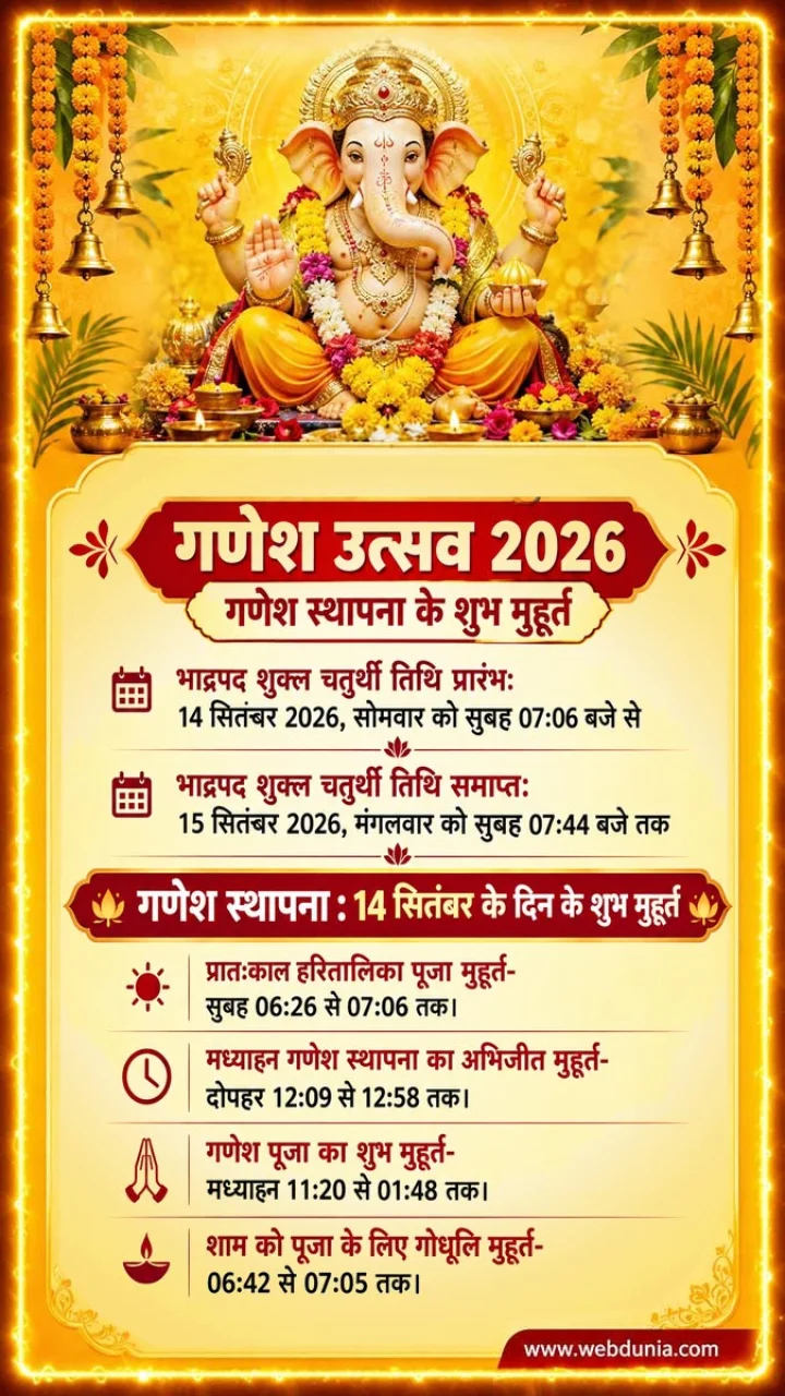 ganesh sthapana muhurat 2026