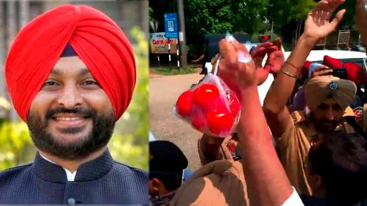 पंजाब में हाईवोल्टेज ड्रामा, पूर्व केंद्रीय मंत्री बिट्टू हिरासत में, CM भगवंत मान को देने पहुंचे थे शराब, अंडे और टमाटर